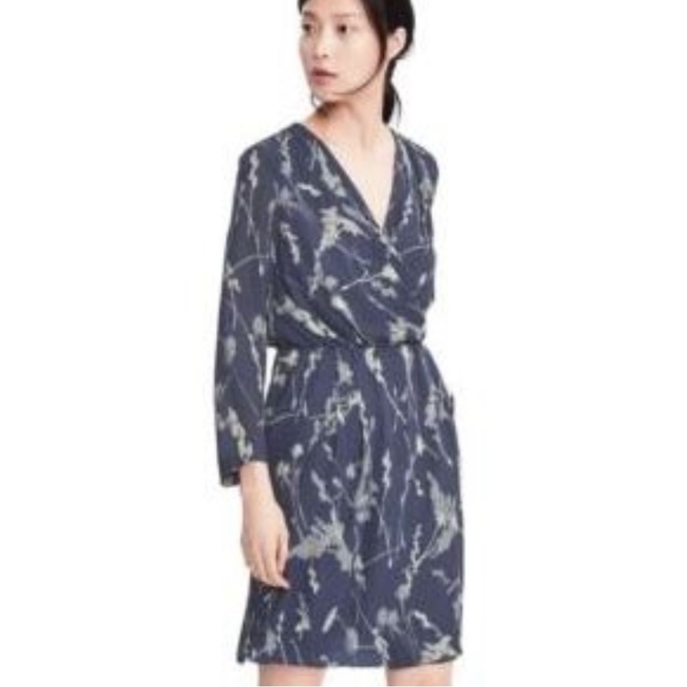 Banana Republic Blue Floral Dress Sz 0